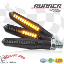 LED-Blinker Runner, SEQUENTIELL, schwarz, getönt