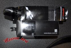 KOSO Knight LED-Lenkerendenblinker paar, schwarz getönt