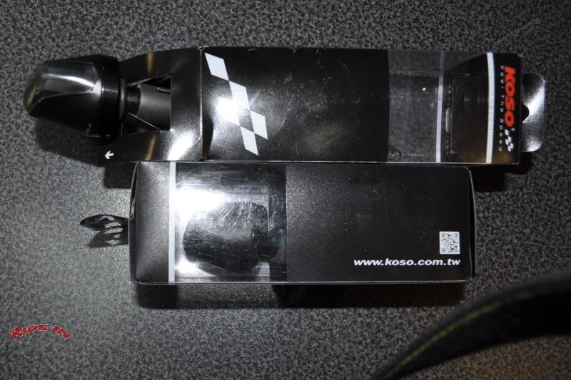 KOSO Knight LED-Lenkerendenblinker paar, schwarz getönt